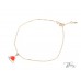 Коледна Гривна 14К Жълто Злато с Шапката на Дядо Коледа Bloom Jewellery